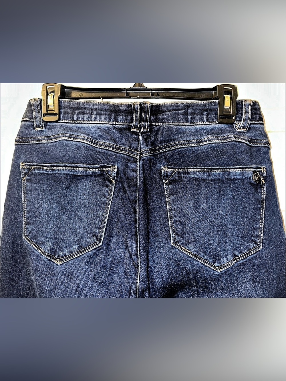 Women’s Democracy Seamed Bootcut Denim Jeans with Slit at Front Hems - Size 8 - Picture 2 of 12